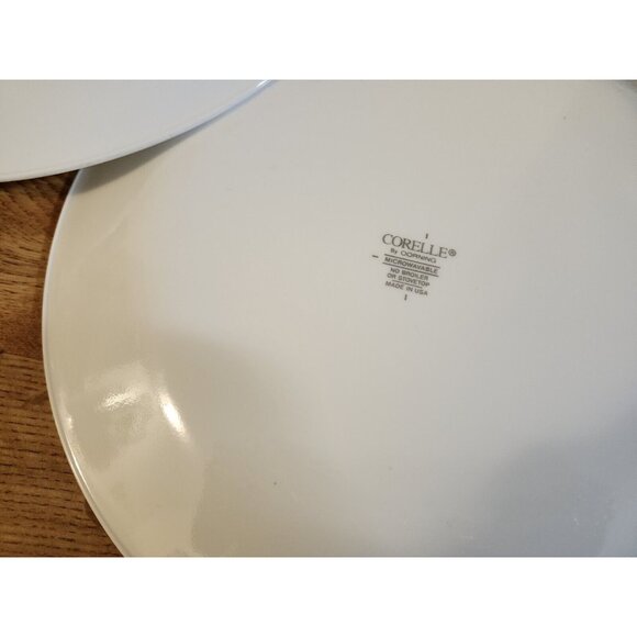 2- Corelle Friendship 10.25" Dinner Plates, Tulip Flower Rim Vintage - Picture 4 of 8